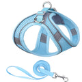 OKEYPETS Wholesale Dog Leash Set Reflective Adjustable Soft Step-In Air Mesh Pet Dog Body Harness and Leash Set