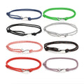 Navy Style Camping Parachute Cord BraceletWhale Tail Viking Men Women BraceletWrap Metal Hooks Adjustable Clasp Rope Bracelet