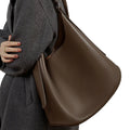 Women's Vintage Lady Fashion Genuine Leather Tote Bags Polyester Lining Customizable Design Autumn/Winter Season Large Capacity