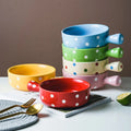 Pot-point Crockery with Handle Baking Bowl Casserole Tray Baking Bowl Breakfast Salad Web Celebrity Household Uten