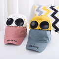 Custom Embroidery Pilot Sport Baseball Cap With Glasses for Children
