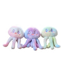 Custom Promotion Gift Colorful Cute Jellyfish Plush Bag Pendant Key Ring Plushie Keychains Jellyfish Stuffed Animal