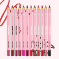 Personalized Manufacturers Waterproof Long Lasting Pink Nude Wood Suede Matte Lipstick Brown Lip Liner Private Label
