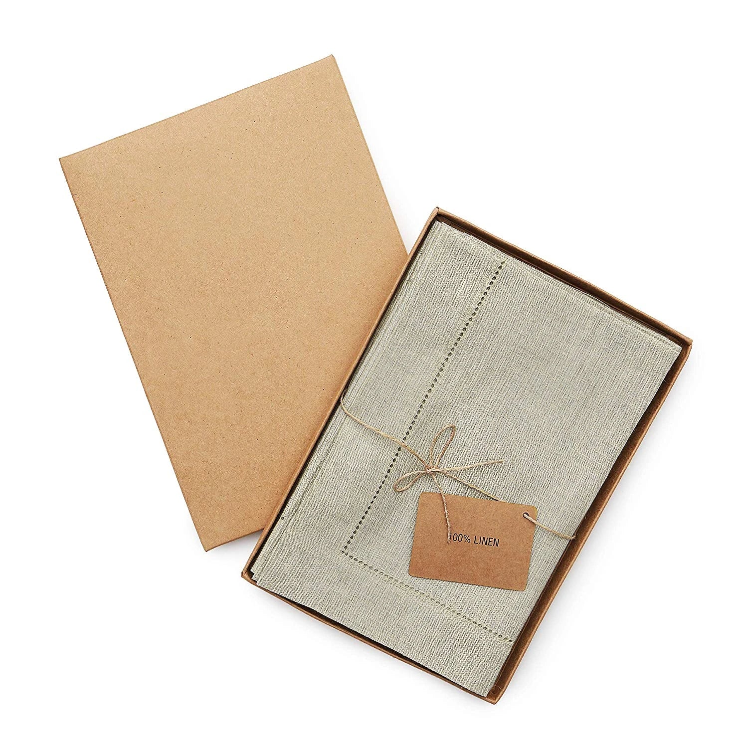 100% French Linen Napkin Stone Washed Plain Dyed Customized Color & Logo Modern Style Dinner Party Restaurants Airplane