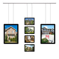 Wholesale Double Sided Led Backlit Black Magnetic Poster Window Photo Folder Clip Acrylic Hanging Frame
