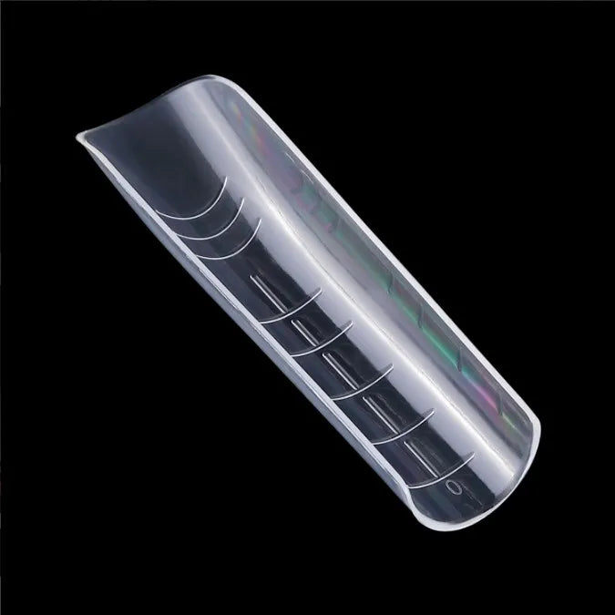 New OEM 120pcs Wholesale Quick Building Mold Tips UV Gel Square Dual Forms Extension False Nails for Nail Extension Mold