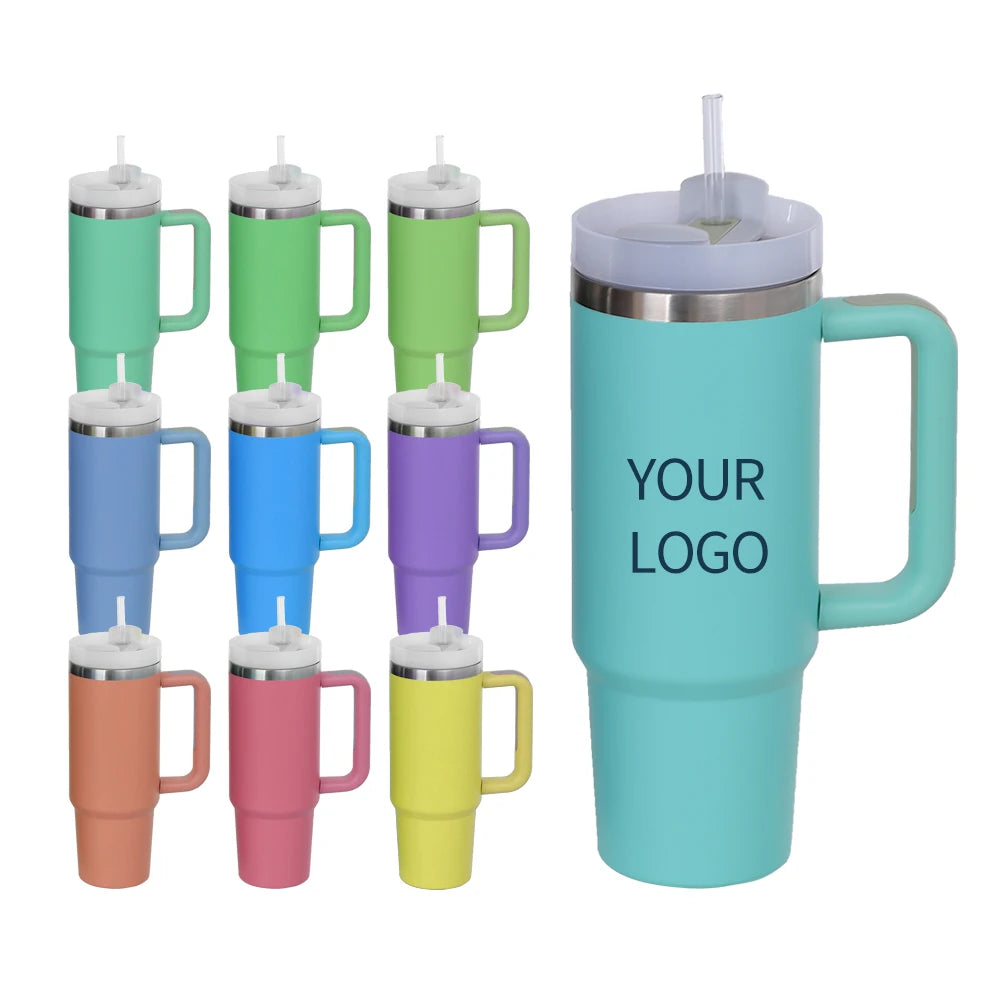 Eco Friendly Products Insulated Tumbler Stainless Steel Thermal Mugs Custom Logo 30oz Tumbler Cup With Straw and Lid