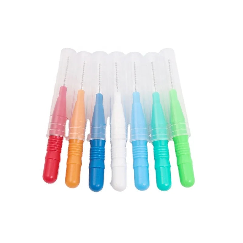 Best Gum Care Orthodontic Plastic Tooth Pick Dental Interdental Brush Toothpick Refillable Tooth Brush  Interdental Brush