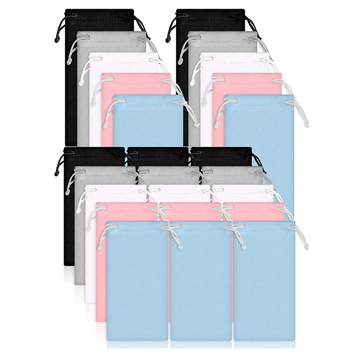 Wholesale MHC Custom Microfiber Sunglasses Case Soft Drawstring Eye Glasses Pouch Cover Protection
