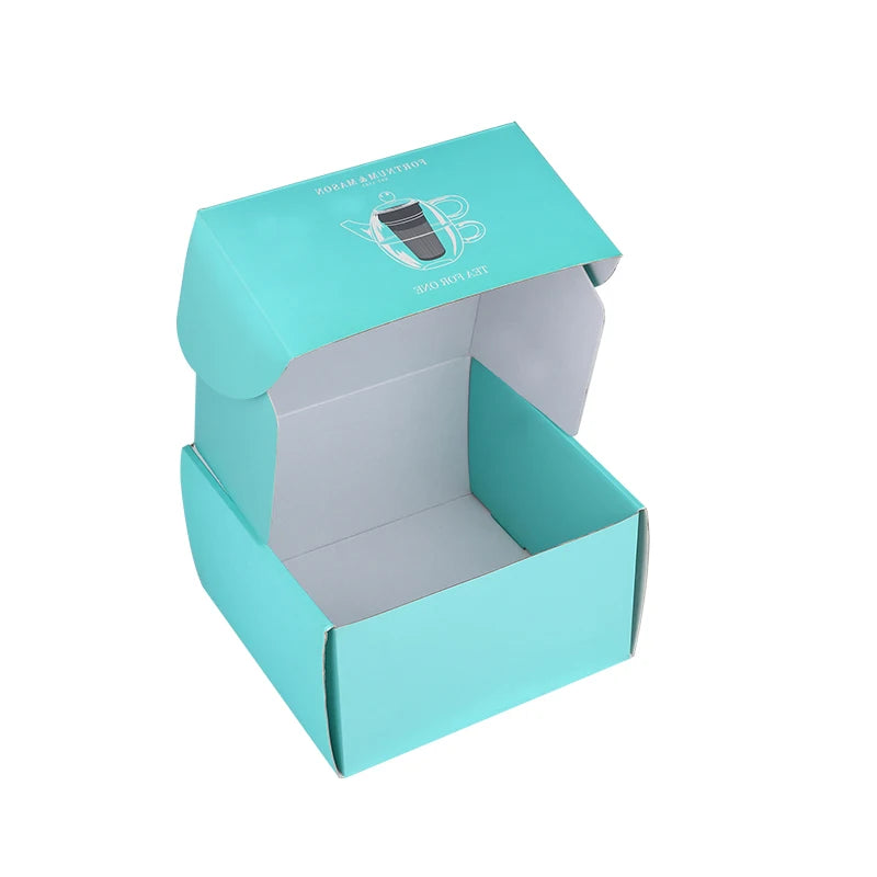 Custom Logo Foldable Corrugated Recycled Materials Small Carton Clothes Gift Mailer Cardboard Packaging Gift Box Four-Color