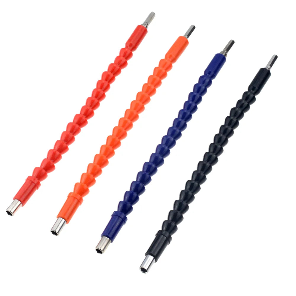 SDPSI1PC 295mm Universal Shaft Flexible Hex Electric Drill Extension BLACK/BLUE/RED/ORANGE Screwdriver Power Tool Accessories