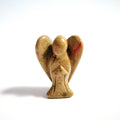 Huiying God's Angel for Reiki Healing Unakite Gemstone Carved Angel Crafts 2 Inch