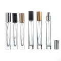10ml Luxury Glass Perfume Spray Bottle Empty Square/Round Refillable Thick Bottom Perfume Atomizer With Aluminum Sprayer Pump