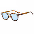 STORY XY40072 Retro Tortoiseshell Custom Logo Sunglasses Men's Vintage Square Frame Sunglasses Women Champagne Shades Glasses