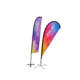 Promotional Advertising Beach Flag Banner Custom Print Feather Flag Flying Teardrop Flags