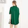 FUNG 6035 Custom Logo Women Satin Pajama Set For Bridesmaid Short Sleeve Shorts 2 Piece Loungewear MegaBDM
