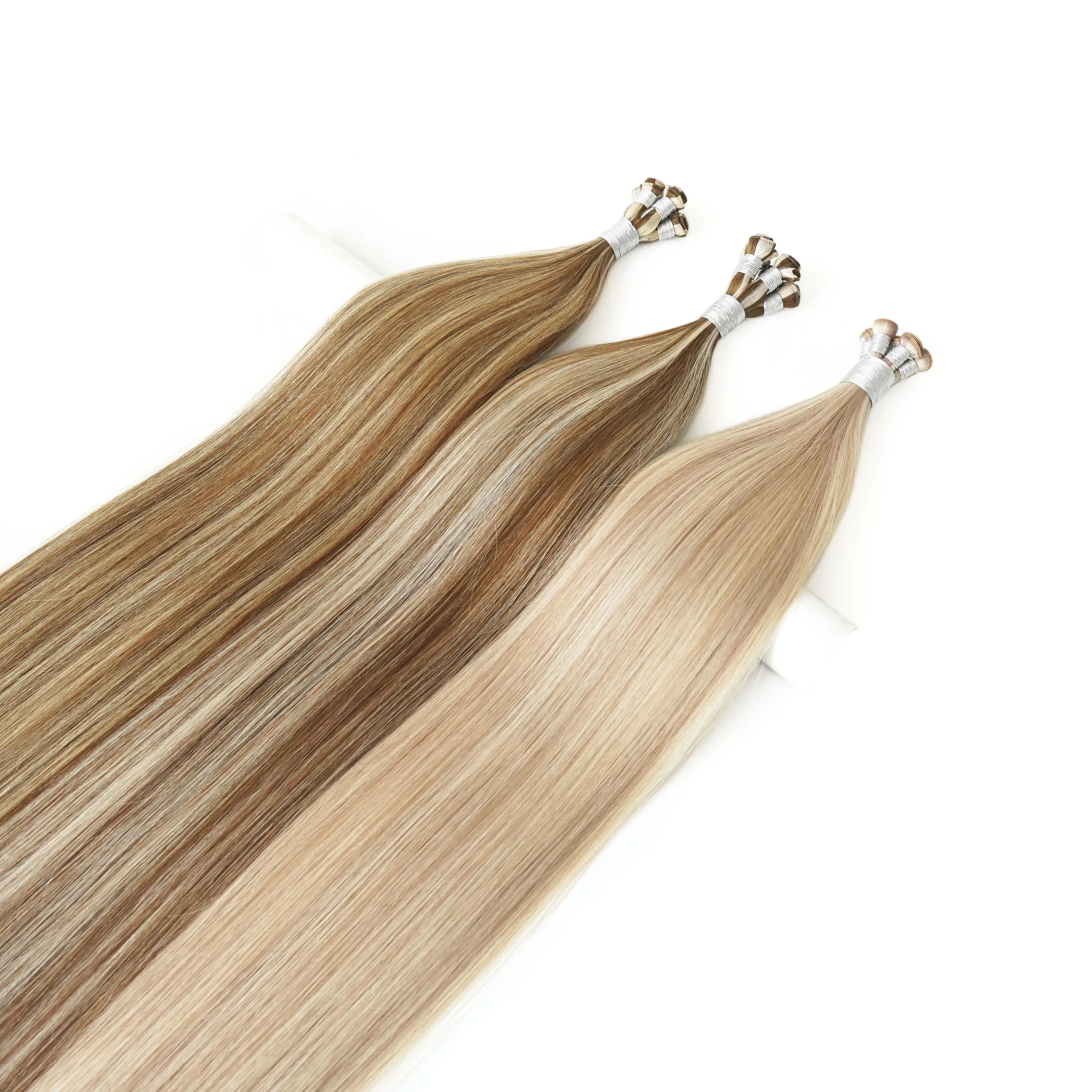 Hot Selling 100% Virgin Remy Russian Human Hair Full Cuticles Double Drawn Thick End High Grade No Shedding All Colors