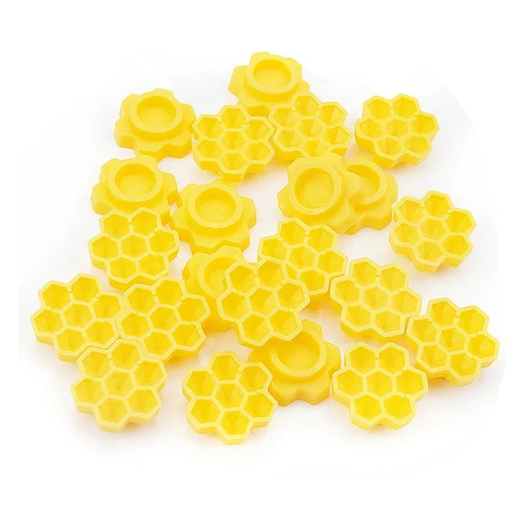 Latest Upgrade 100Pcs/ Packs Glue Ring Flower Honeycomb Cup for Eyelash Extensions