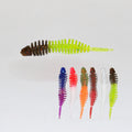 Fishing Bait 50mm/1g 10pcs/bag  Rock Fishing Lure Luminous TPE Worm Lure Pin Tail Floating Artificial Trout Bait Fishing Factory