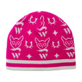 Jacquard Rib Cuffless Embroidery Cute Cartoon Knitwear Wholesale Bulk Order Fashionable Beanie
