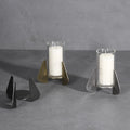 Wedding Party Candlestick Pot Home Decoration Stainless Steel Tripod Candle Holder Decoration Modern Metal Candle Holder