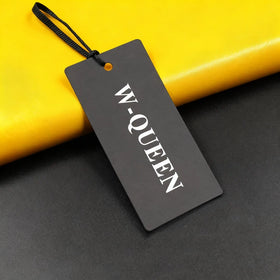 Custom Labels for Clothing Brand Free Logo Design Hanging Tags Swing Label Hangtag Hot Stamping High Quality for Garment