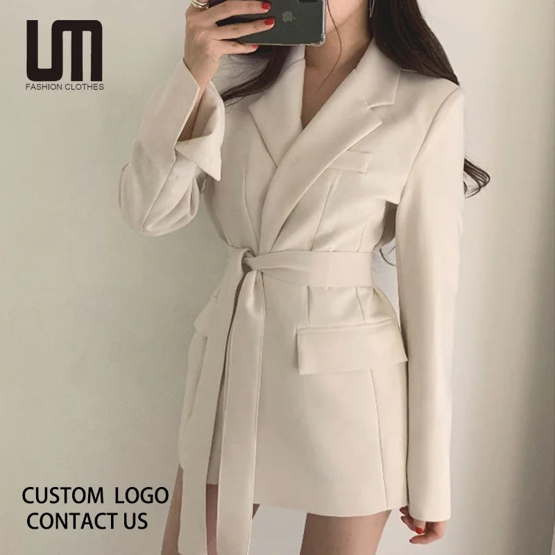 Liu Ming Oem Odm Dropshipping Products Spring Autumn High Quality Women Clothing Blazer Jacket Coats