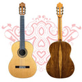 Aiersi 39 Inch All Solid Traditional Spanish Classical Guitar with Ebony Fingerboard and Bridge