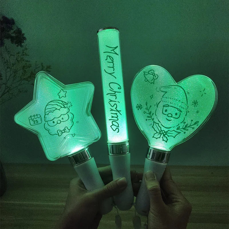 Hot LED Light Stick Custom Multiple Colors Kpop Light Stick for New Year Atmosphere Christmas Parties Props