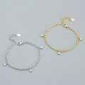 Wholesale 925 Silver Bracelet Women 925 Sterling Silver Zircon Bracelet Gold Plated Chain Bracelet Jewelry Women