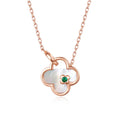 S925 Sterling Silver Fashion Trend Lucky Flower Collar Chain Pendant Jewelry Female Women's Statement Custom Necklace