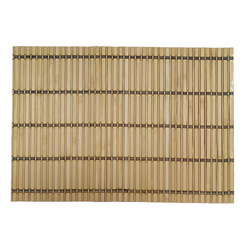 Cutomsized Eco-friendly  Bamboo Rectangular Placemat Natural Anti-Slip Washable Heat-Resistant Bamboo Placemats