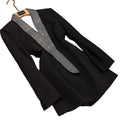 Shinny Chic Rhinestone Shawl Collar High Street Backless Lady Office Casual Coat Women Long Sleeve Solid Blazer
