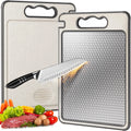 2025 New Stainless Steel 304 Eco-Friendly Durable Multifunctional Kitchen Cutting Board with Knife Sharpener for Kitchenware