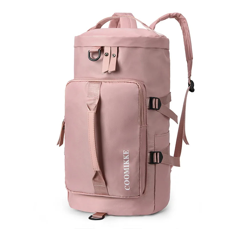 Wholesale Custom Fashion Polyester Fitness Kitbag Shoulder Weekend Overnight Duffel Sports Tote Gym Travel Duffle Bag Unisex