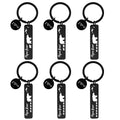 Stainless Steel Baby Bear Papa Bear Tag Key Ring Father's Day Thanksgiving Day Christmas Birthday Gift for Dad Father Key Chain