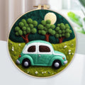 For CHENISTORY DIY Wool Felting Painting Embroidery Frame Handmade Needle Wool Painting Picture Canvas Home Decors Crafts Gift