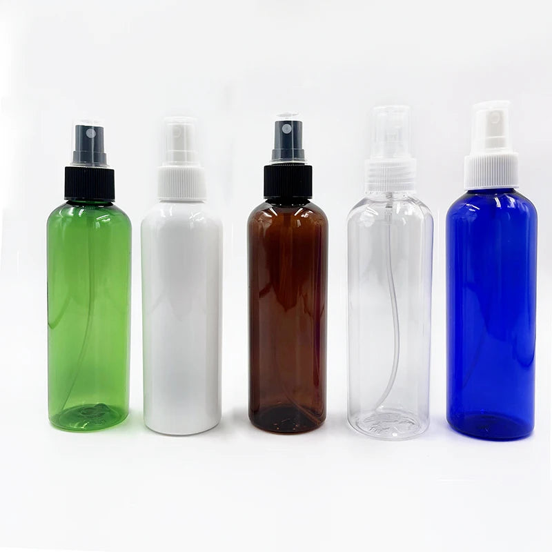 Empty Fine Mist PET 30ml 50ml 100ml 120ml 150ml 200ml 250ml 500ml Amber White clear Plastic Spray Bottle for Cosmetic Packaging
