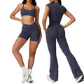 Gym 4 Pcs Sports Yoga Suit for Women Fitness Seamless Yoga Set Yoga Gym Seamless Activewear Fitness Clothing Women