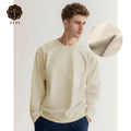 Unisex Oversized Sweatshirts Designer Custom Crew Neck Plain Dyed Cotton Fleece Fabric Logo Embroidery Graphic Print Winter