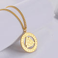 Odins Knot Symbol Pendant Necklace Valknut Viking Necklace Norse Viking Jewelry Stainless Steel Hollow Men Pendants Necklace