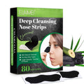 ELAIMEI Factory Customize Private Label Oversize Deep Cleansing Charcoal Nose Strips Blackhead Removal Nose Pore Strips