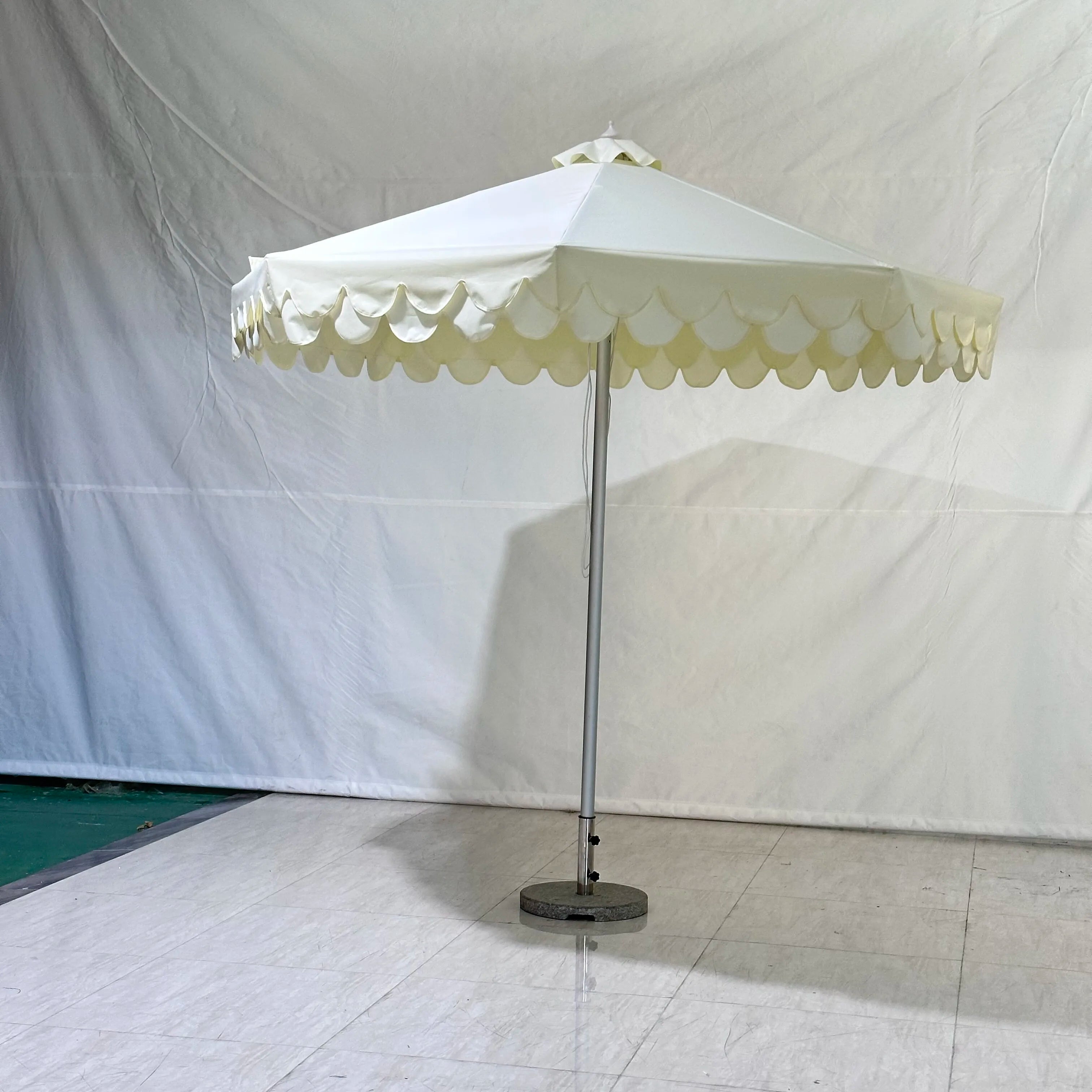 2.5*2.5m Round Mid Pole Umbrella  Flower Umbrella Decoration Custom Jumbo Print Umbrella Wall Mounted Outdoor Outdoor Heavy Duty