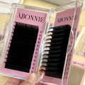 Abonnie Wholesale Silk Lash Trays 0.05 Mink Matte Black Volume Eyelash Extension Supplies Individual Cashmere Lash Extensions