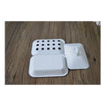 Trending White Eco-Friendly Bathroom Hard Wall Mounted No Drilling Storage Enamel Soap Dish Holder BKF 9311