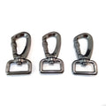 Zinc Alloy 25MM 20MM Swivel Snap Hook Buckle Carabiner Heavy Industry Use Dog Collar Handbag Accessories Black Electroplated