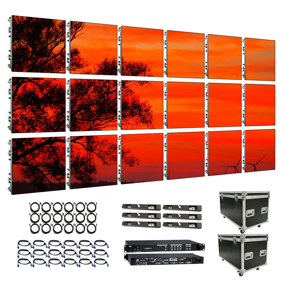 RAYBO Ultra Thin  LED Display Aluminum P3.91 LED Display Front Maintenance LED Wall Round 500x500mm Indoor P3.91 LED Screen