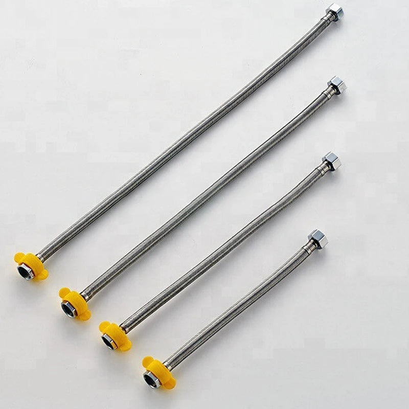 Stainless Steel Wire Flexible Braided Metal Hose Spiral for Modern Kitchen Sink Inlet Hose Replacement