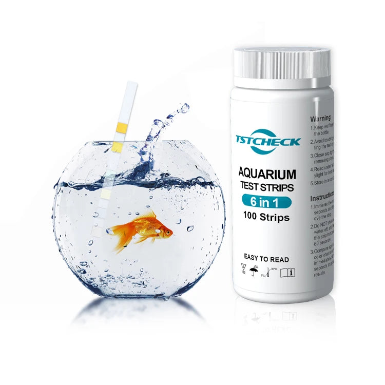 Accurate Custom Aquarium Test Strips Rapid Test Result 6 in 1 Aquarium Test Strips
