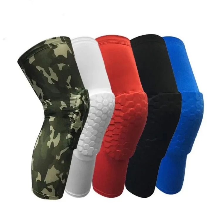 Factory Price Honeycomb Elbow & Knee Pads Custom Crashproof Sports Compression Long Leg Knee Sleeves